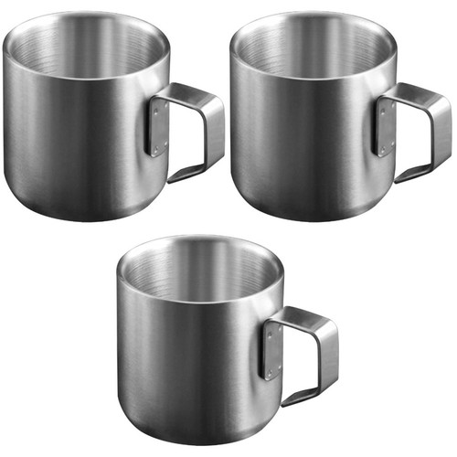 3pcs metal cereal cup - 3pcs,