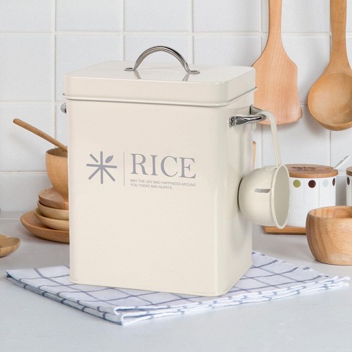 Metal rice storage container - metal,