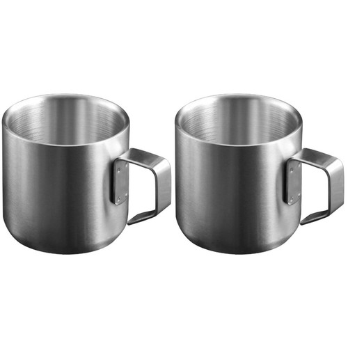 2pcs metal cereal cup - 2pcs,