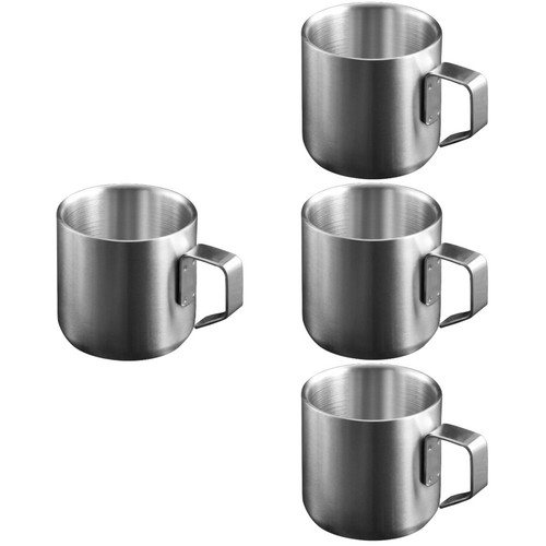 4pcs metal cereal cup - cup,