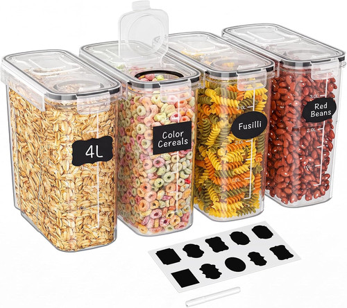 4x4l cereal storage containers - cereal,