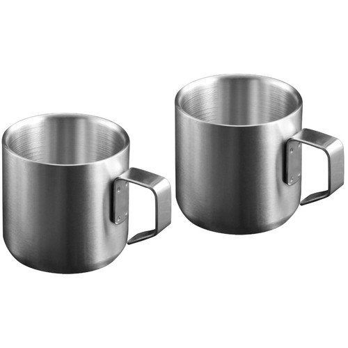 2pcs metal cereal cup - 2pcs,