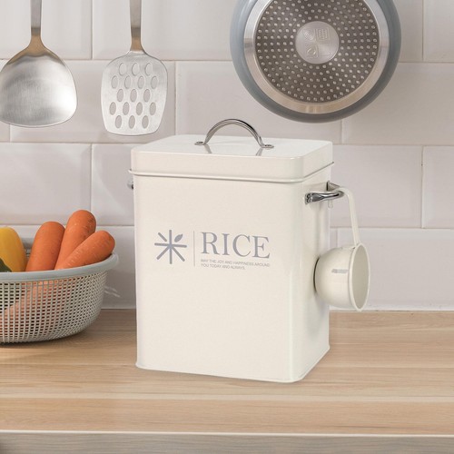 Metal rice storage container - metal,