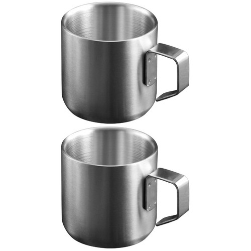 2pcs metal cereal cup - metal,