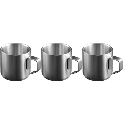 3pcs metal cereal cup - 3pcs,